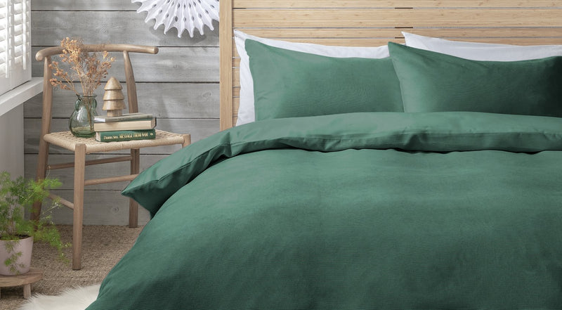 Habitat green cord duvet cover set double, UK version