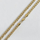 Revere gold coloured curb chain necklace 58cm, UK version