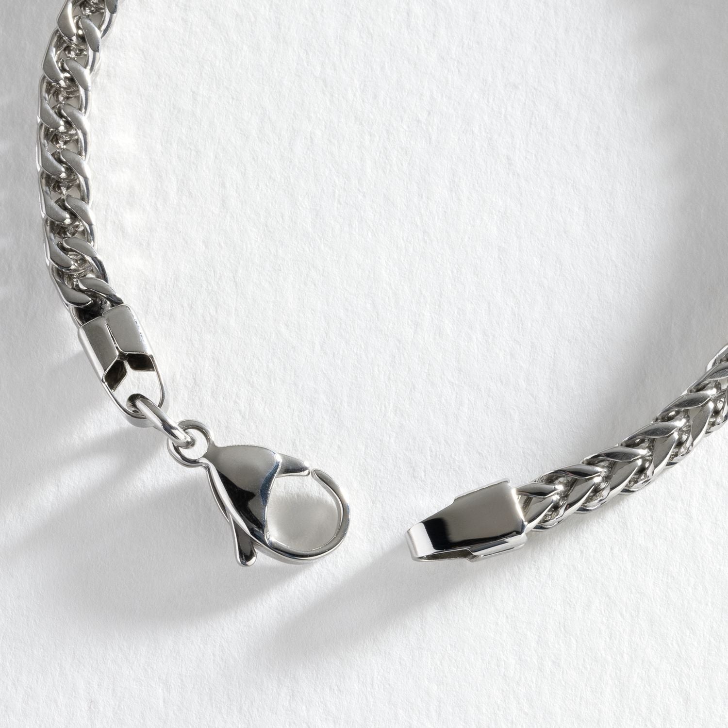 Revere stainless steel chain bracelet 21.5cm, UK version
