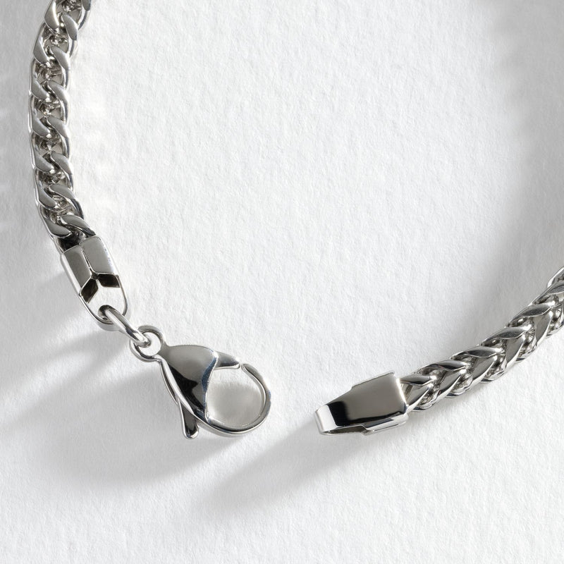 Revere stainless steel chain bracelet 21.5cm, UK version