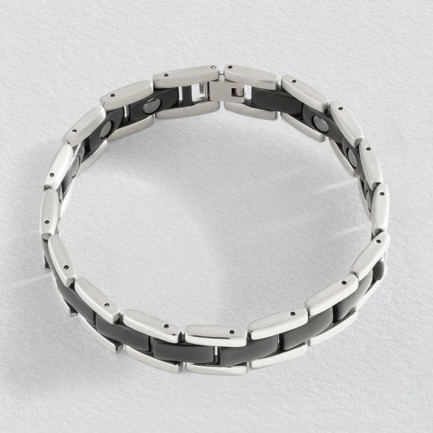 Revere dual tone stainless steel bracelet 22cm (British brand)