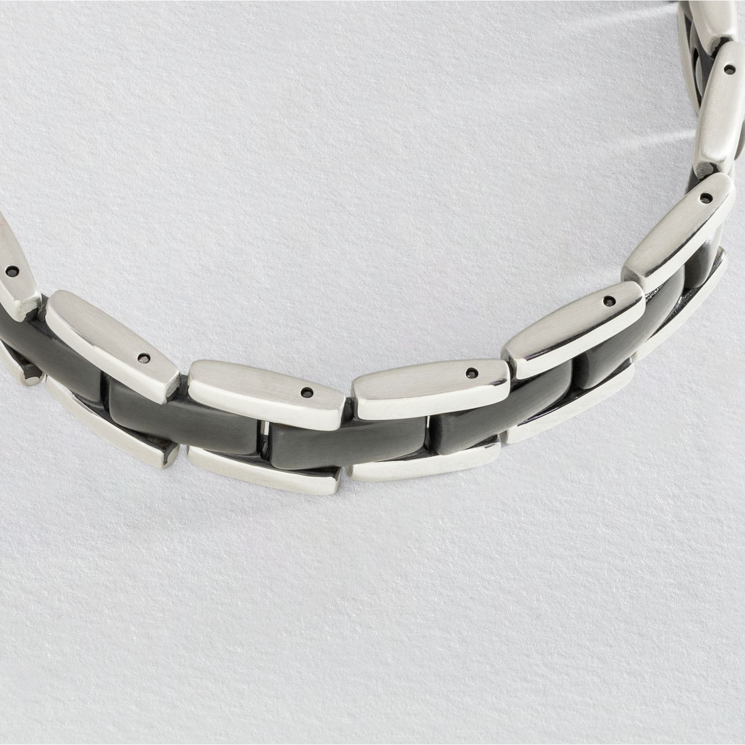 Revere dual tone stainless steel bracelet 22cm (British brand)