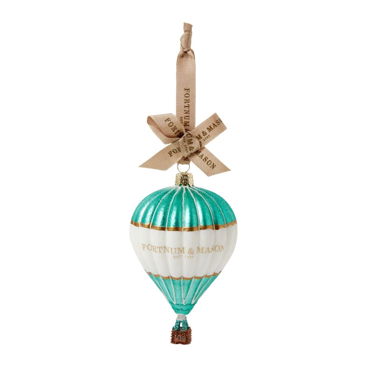 Fortnum's hot air balloon Christmas ornament 13cm, imported from the UK