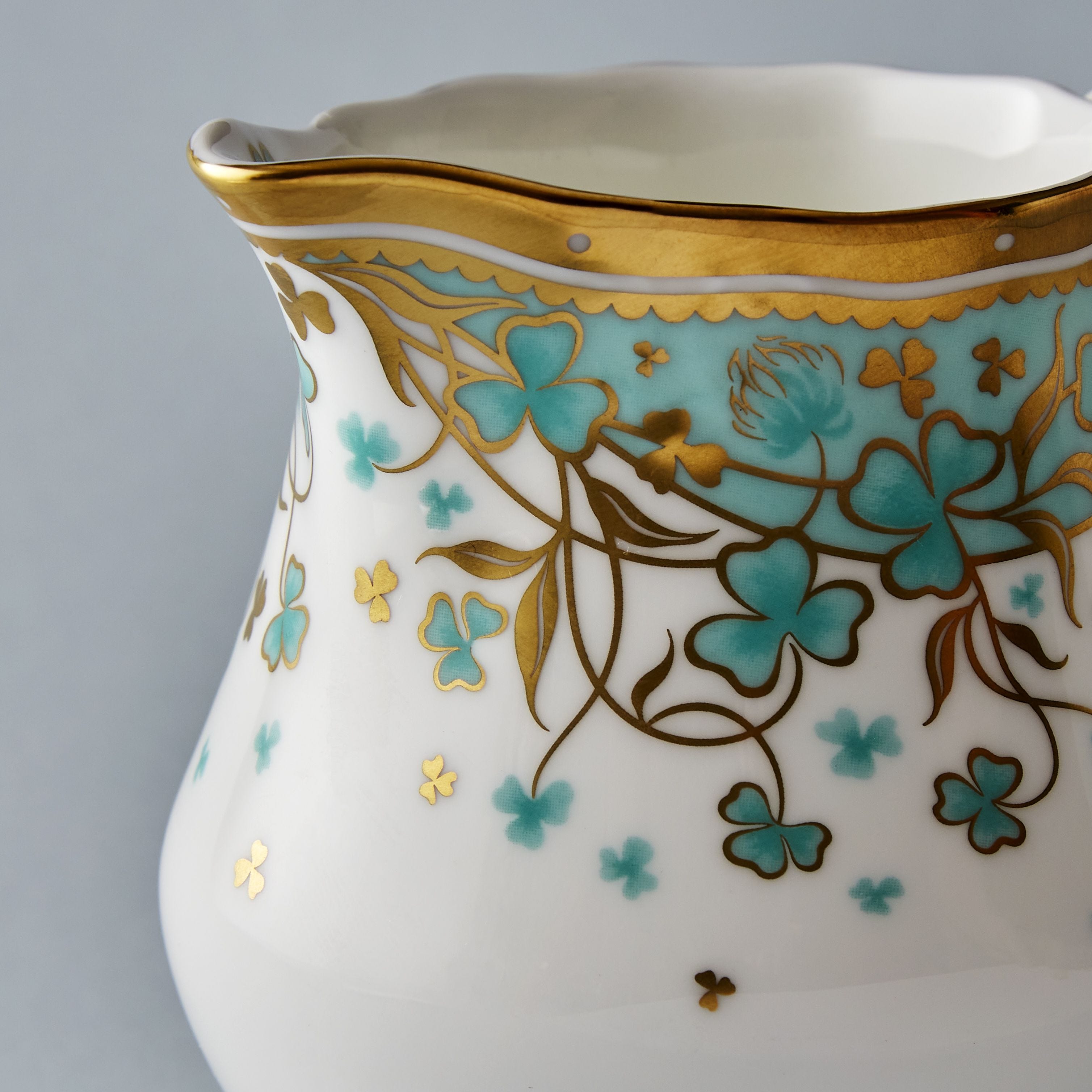 Fortnum's bone china cloverleaf milk jug 225ml, UK version