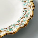 Fortnum's Cloverleaf tea plate with 22ct gold rim, imported from the UK