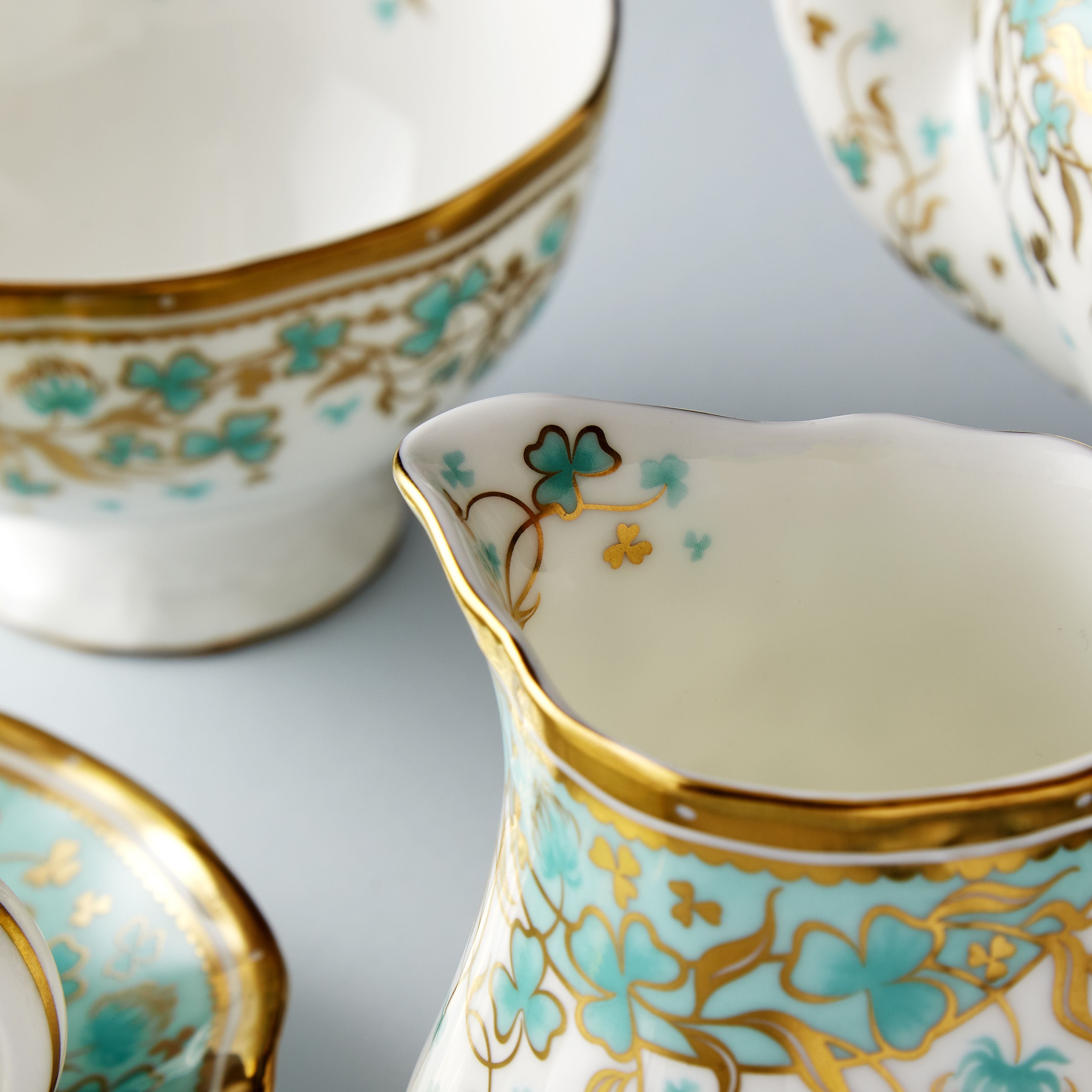 Fortnum's Cloverleaf tea set for two, imported from the UK