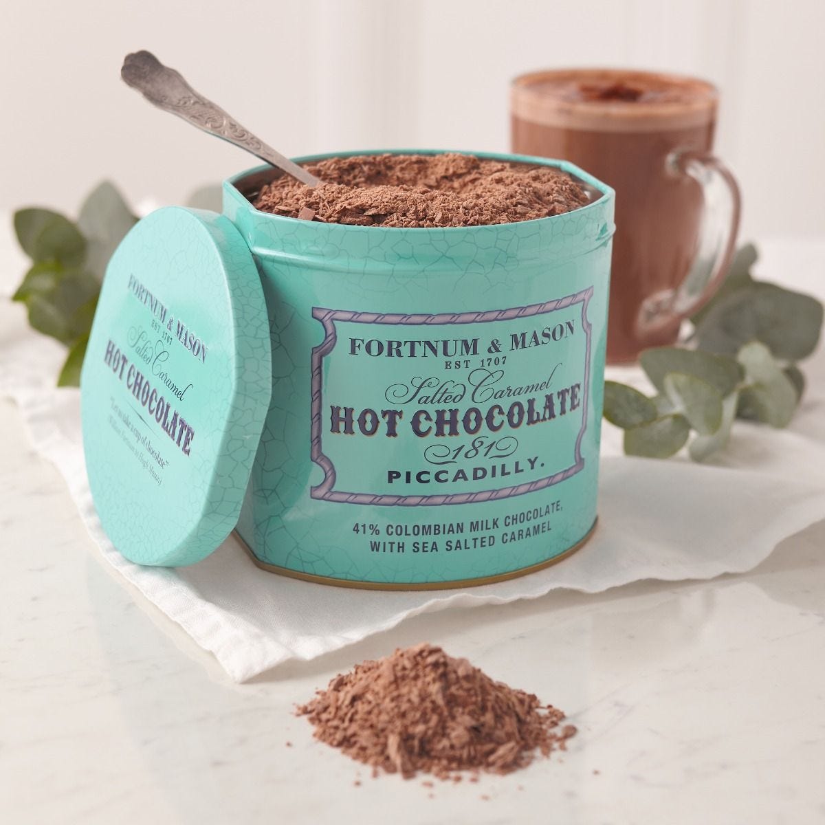 Fortnum & Mason hot chocolate salted caramel 300g, imported from the UK
