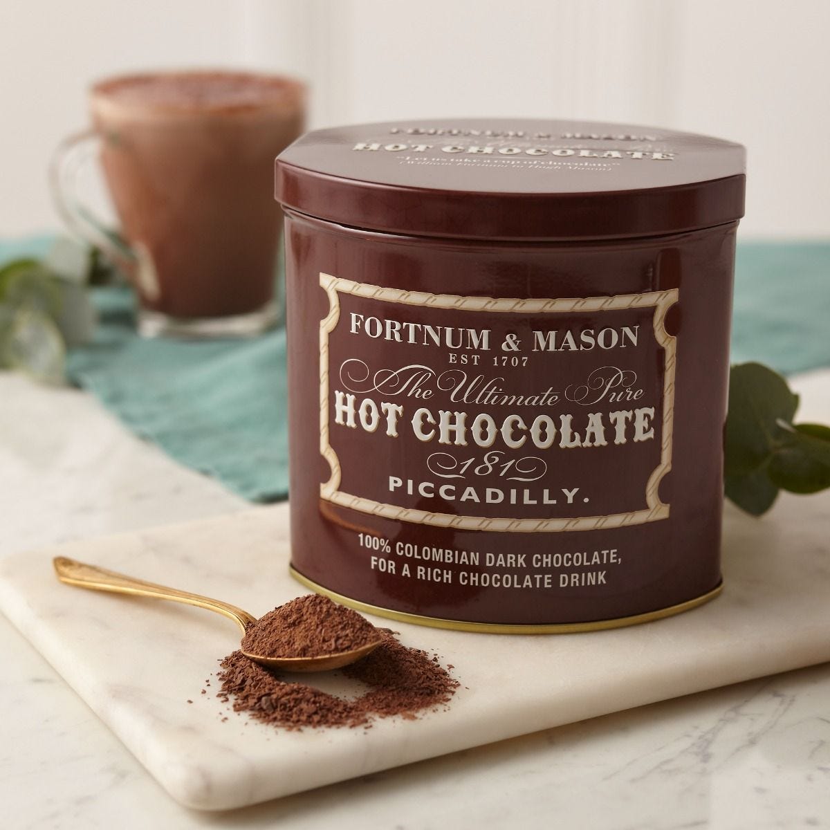 Fortnum & Mason dark hot chocolate 300g tin (British brand)