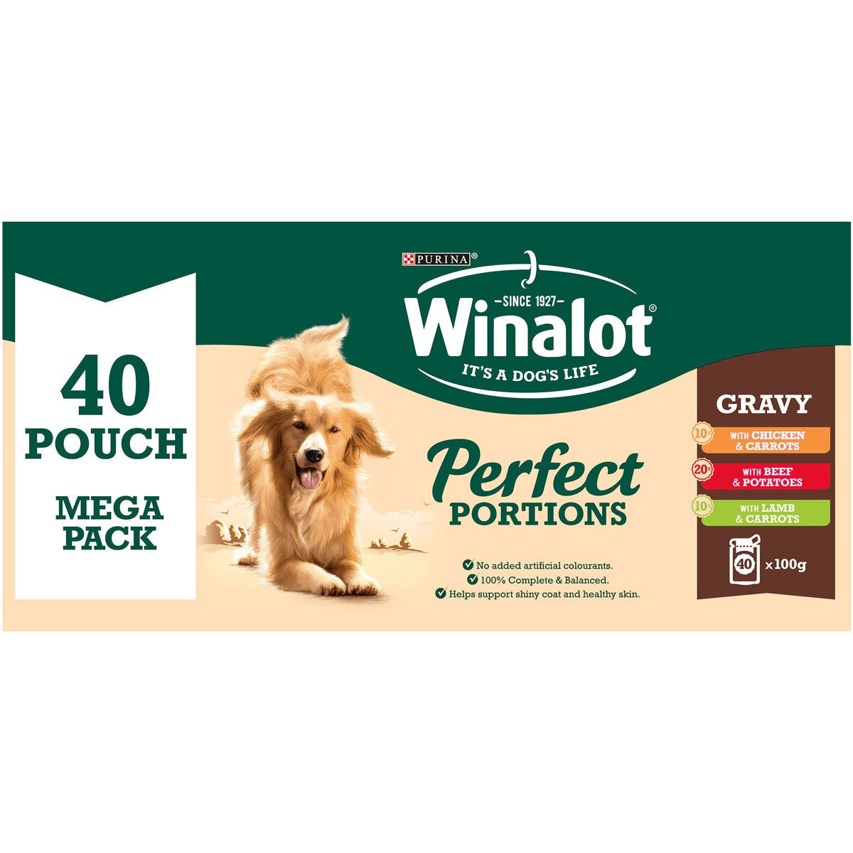 Winalot Perfect Portions Dog Food Mixed Variety Pack in Gravy, 40 x 100g GOODS Costco UK