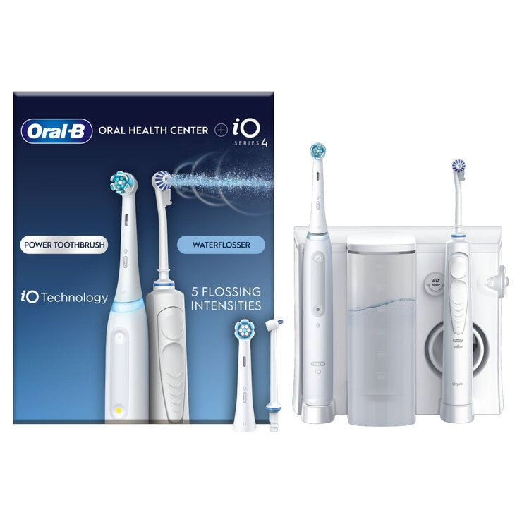 Oral B iO4 Series Health Centre Advanced Oxyjet Irrigator  Rechargeable Toothbrush
