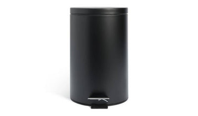 Argos Habitat 12 Litre Flat Top Pedal Bin Black- Buy online at McGrocer