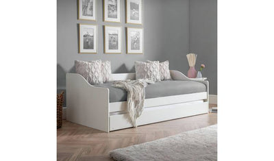 Julian Bowen Elba Wooden Day Bed with Trundle - White