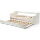 Julian Bowen Elba wooden day bed with trundle in white, UK version