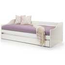 Julian Bowen Elba wooden day bed with trundle in white, UK version