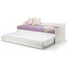 Julian Bowen Elba wooden day bed with trundle in white, UK version