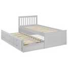Julian Bowen Maisie grey guest bed with drawer, UK version