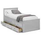 Julian Bowen Maisie grey guest bed with drawer, UK version