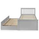 Julian Bowen Maisie grey guest bed with drawer, UK version