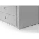 Julian Bowen Maisie grey guest bed with drawer, UK version
