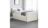 Julian Bowen Maisie guest bed with drawer in off white, UK version