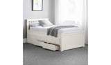 Julian Bowen Maisie guest bed with drawer in off white, UK version