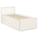 Julian Bowen Maisie guest bed with drawer in off white, UK version
