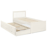Julian Bowen Maisie guest bed with drawer in off white, UK version