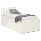 Julian Bowen Maisie guest bed with drawer in off white, UK version