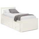 Julian Bowen Maisie guest bed with drawer in off white, UK version