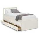 Julian Bowen Maisie guest bed with drawer in off white, UK version