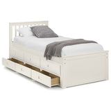 Julian Bowen Maisie guest bed with drawer in off white, UK version