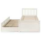 Julian Bowen Maisie guest bed with drawer in off white, UK version