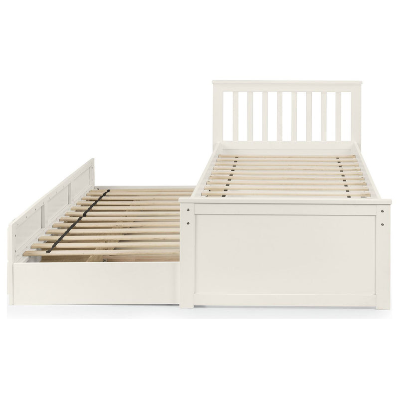 Julian Bowen Maisie guest bed with drawer in off white, UK version