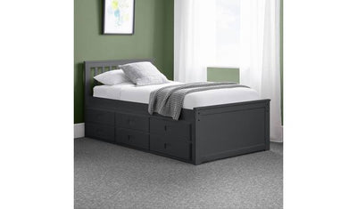 Argos Julian Bowen Maisie Guest Bed with Drawer Anthracite Storage Bed- Buy online at McGrocer