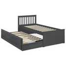 Julian Bowen Maisie guest bed with storage drawers in anthracite, UK version