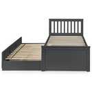 Julian Bowen Maisie guest bed with storage drawers in anthracite, UK version