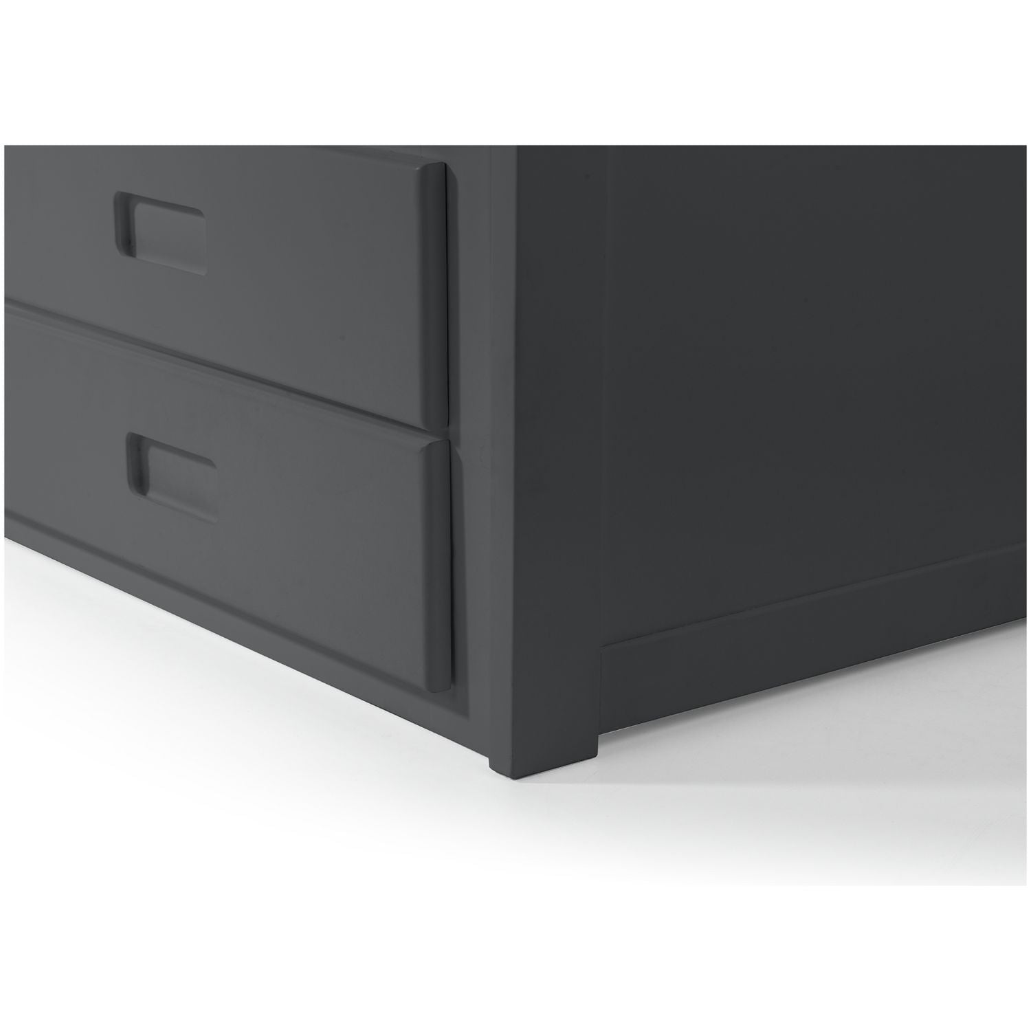 Julian Bowen Maisie guest bed with storage drawers in anthracite, UK version