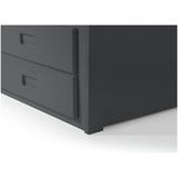 Julian Bowen Maisie guest bed with storage drawers in anthracite, UK version