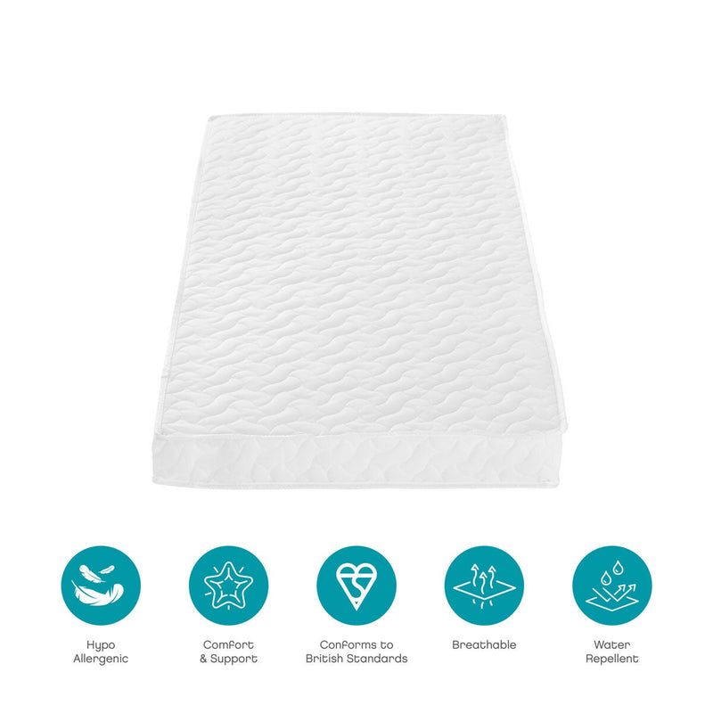 Tutti Bambini pocket sprung cot mattress cot and cot bed - British product