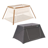 Tutti Bambini CoZee Go Day & Night Travel Cot Bundle, Walnut & Ecru Finish GOODS Costco UK