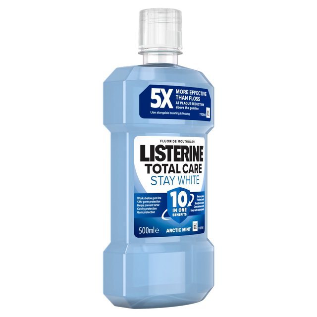 Listerine Total Care Stay White Mouthwash   500ml GOODS M&S   