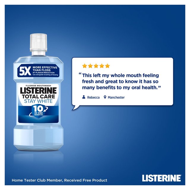 Listerine Total Care Stay White Mouthwash   500ml