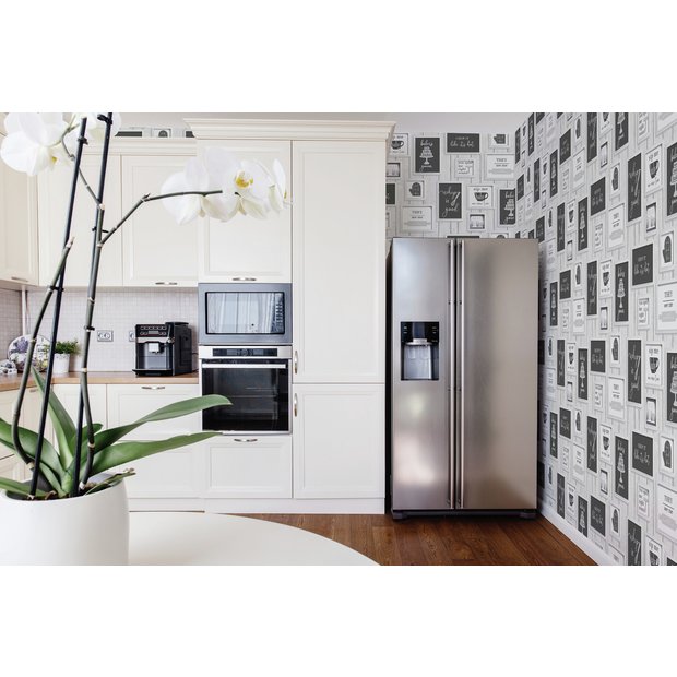 Contour Framed Kitchen Wallpaper black white 52cm x 10m - British product