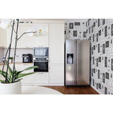 Contour Framed Kitchen Wallpaper black white 52cm x 10m - British product