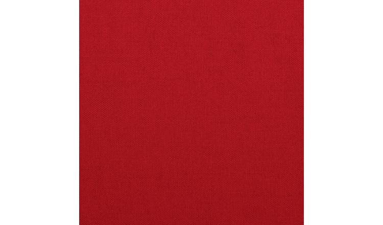 Habitat red cotton fitted sheet single (British brand)