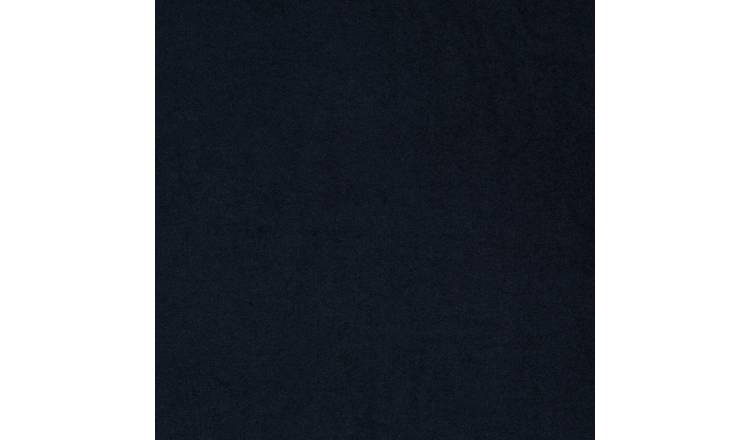 Habitat fitted sheet brushed cotton navy single size, UK version
