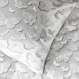 Argos Home Shadow Butterflies grey bedding set single (British brand)