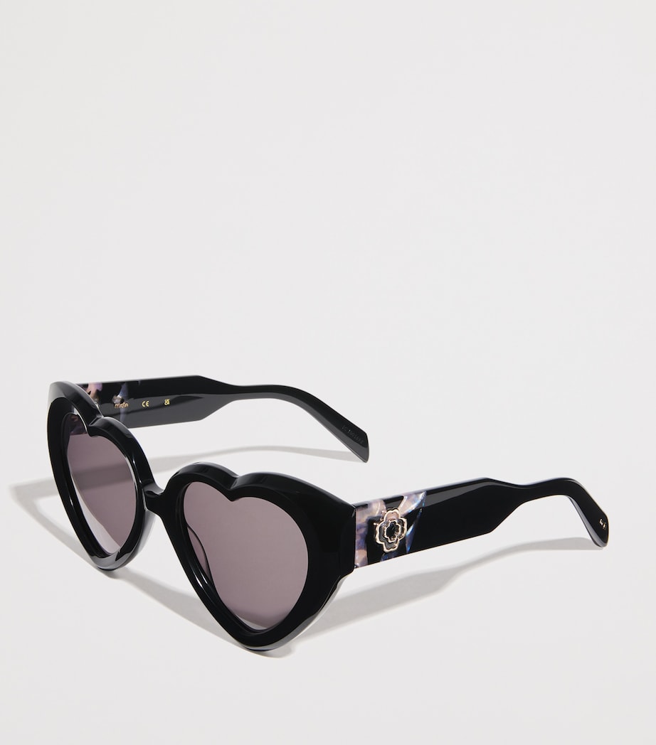 Maje heart-shaped sunglasses violet tinted lenses (British brand)