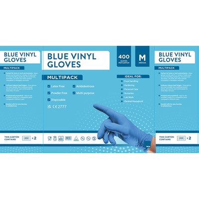 Costco UK Jena Blue Vinylhandschuhe 400er Pack 2 Optionen Reinigungshandschuhe – Jetzt online bei McGrocer kaufen