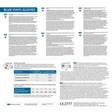 Jena Blue Vinyl Gloves Large 400 Pack - British product